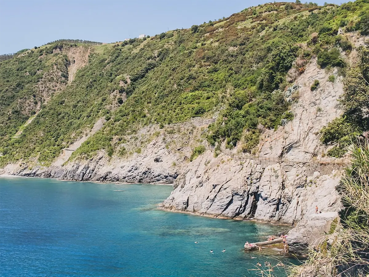 Cinque Terre: What to see in one day 4 Panoramic view of Manarola's cliffside overlooking the sea