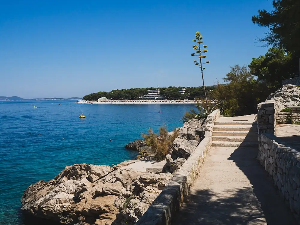 Primošten's beach