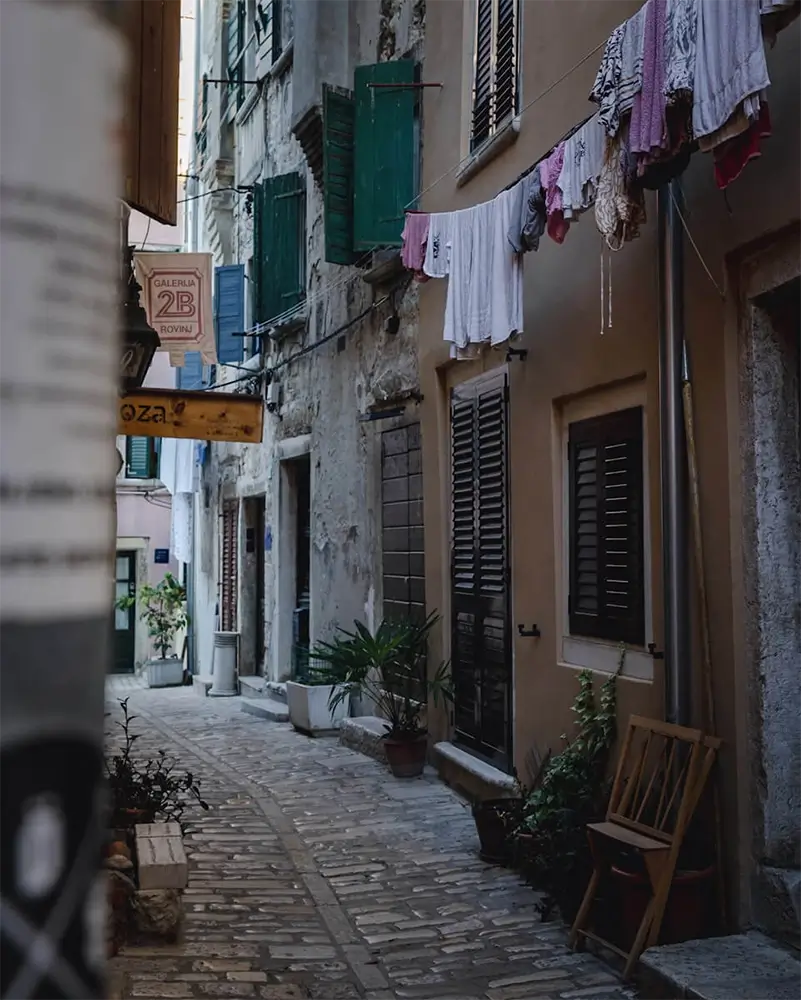 streets of Rovinj's Old Town