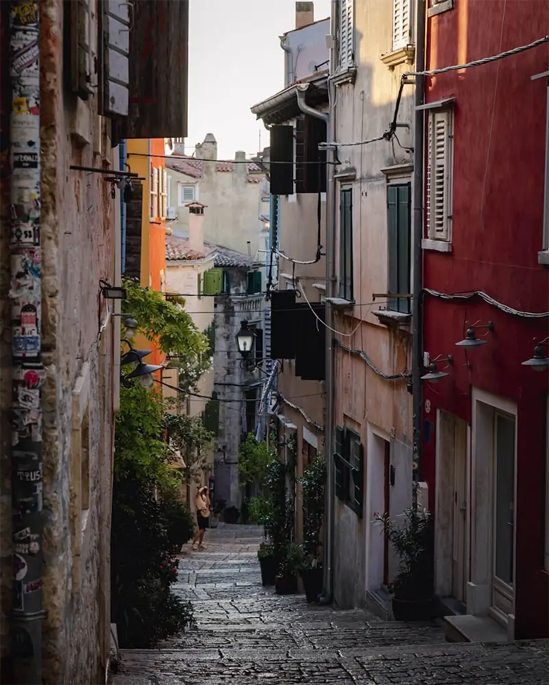 streets of Rovinj's Old Town