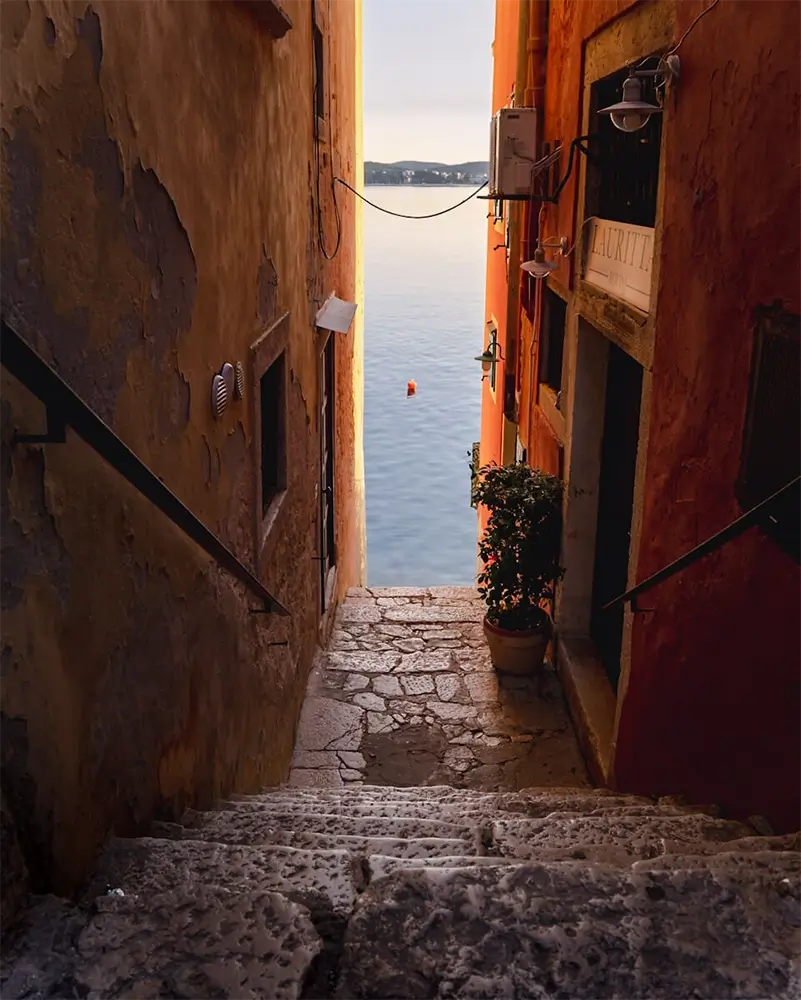 streets of Rovinj's Old Town