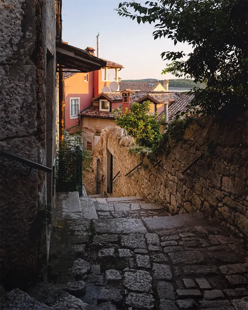 streets of Rovinj's Old Town