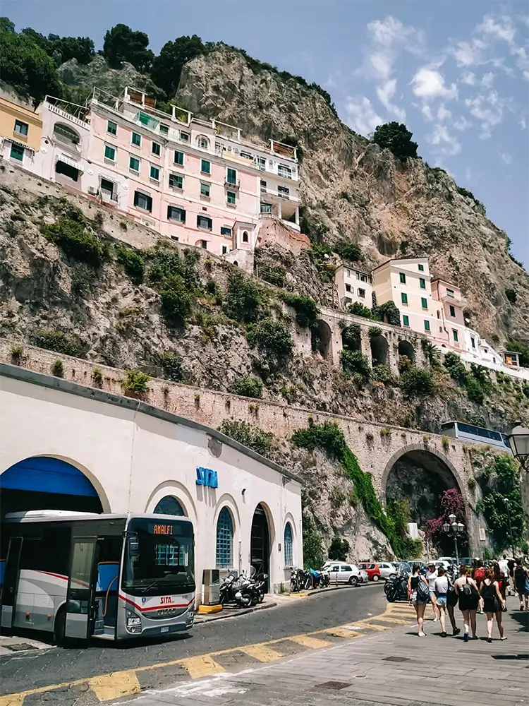 Amalfi bus stop