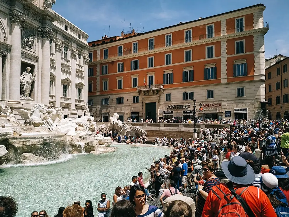 Trevi Fountain, daytime